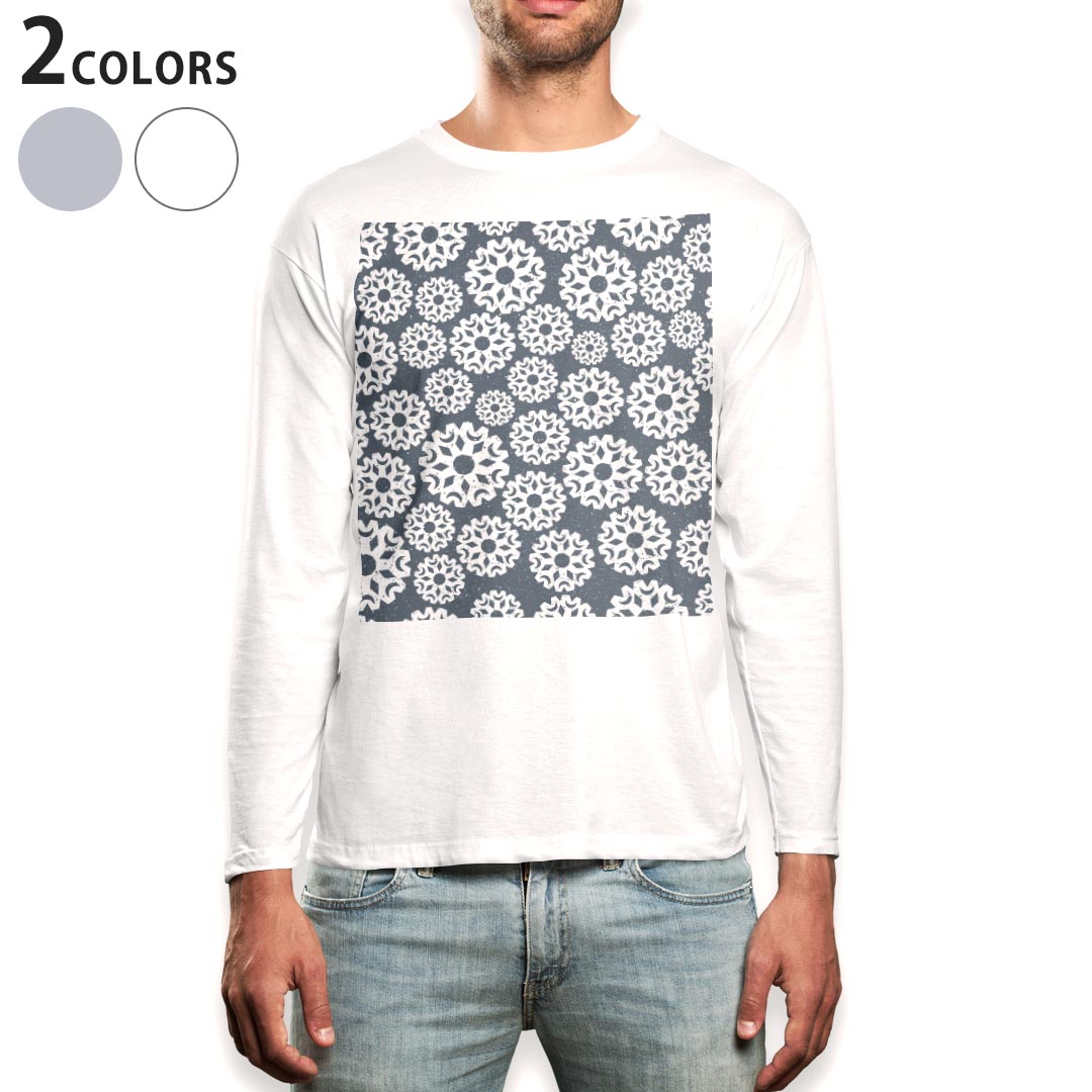ロング tシャツ メンズ 長袖 ホワイト グレー デザイン XS S M L XL 2XL Tシャツ ティーシャツ T shirt long sleeve 050080