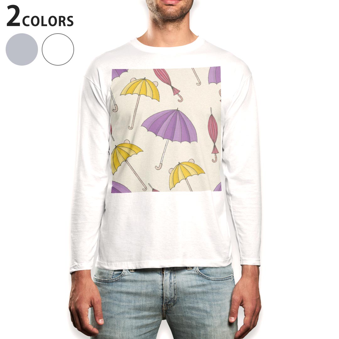 ロング tシャツ メンズ 長袖 ホワイト グレー デザイン XS S M L XL 2XL Tシャツ ティーシャツ T shirt long sleeve 05...