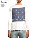 ロング tシャツ メンズ 長袖 ホワイト グレー デザイン XS S M L XL 2XL Tシャツ ティーシャツ T shirt long sleeve 050507(4)
