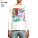 ロング tシャツ メンズ 長袖 ホワイト グレー デザイン XS S M L XL 2XL Tシャツ ティーシャツ T shirt long sleeve 00...