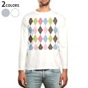 ロング tシャツ メンズ 長袖 ホワイト グレー デザイン XS S M L XL 2XL Tシャツ ティーシャツ T shirt long sleeve 00...