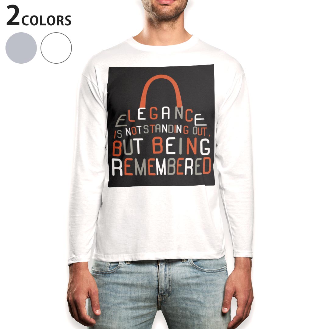 ロング tシャツ メンズ 長袖 ホワイト グレー デザイン XS S M L XL 2XL Tシャツ ティーシャツ T shirt long sleeve 009930 英語 文字 赤 黒