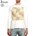 ロング tシャツ メンズ 長袖 ホワイト グレー デザイン XS S M L XL 2XL Tシャツ ティーシャツ T shirt long sleeve 010507 自転車 乗り物 オレンジ 緑