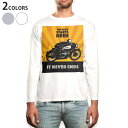 ロング tシャツ メンズ 長袖 ホワイト グレー デザイン XS S M L XL 2XL Tシャツ ティーシャツ T shirt long sleeve 011209 バイク 乗り物 黄色(4)