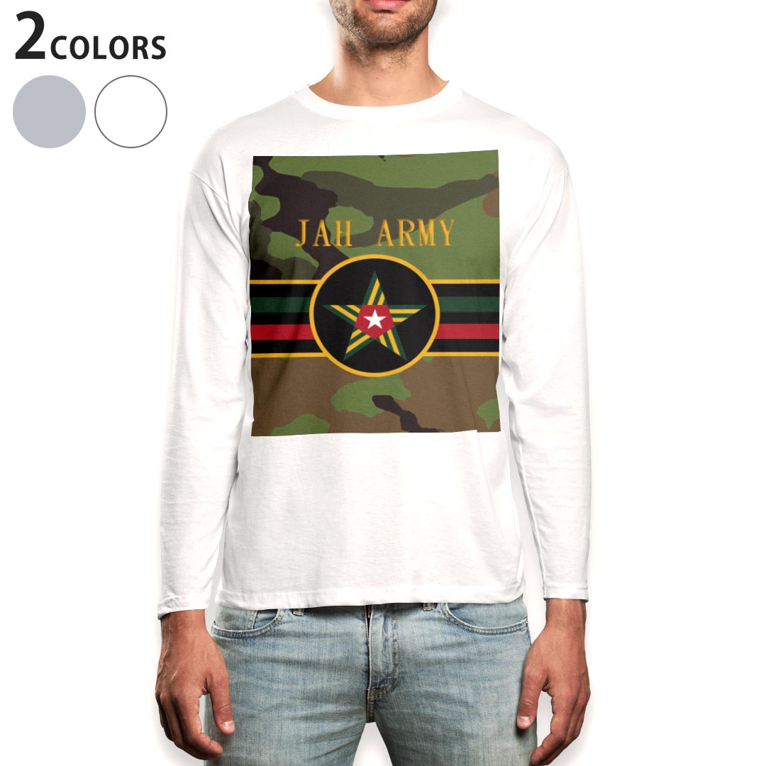 ロング tシャツ メンズ 長袖 ホワイト グレー デザイン XS S M L XL 2XL Tシャツ ティーシャツ T shirt long sleeve上記で使用したデザインTシャツはこちら▼男性用ロングTシャツ全デザインはこちらから▼