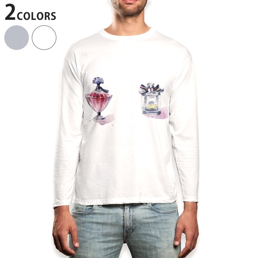 ロングtシャツメンズ長袖ホワイトグ...