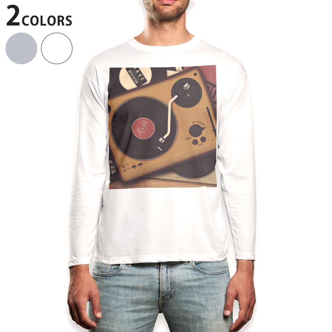 ロング tシャツ メンズ 長袖 ホワイト グレー デザイン XS S M L XL 2XL Tシャツ ティーシャツ T shirt..