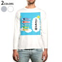 ロング tシャツ メンズ 長袖 ホワイト グレー デザイン XS S M L XL 2XL Tシャツ ティーシャツ T shirt long sleeve 01...