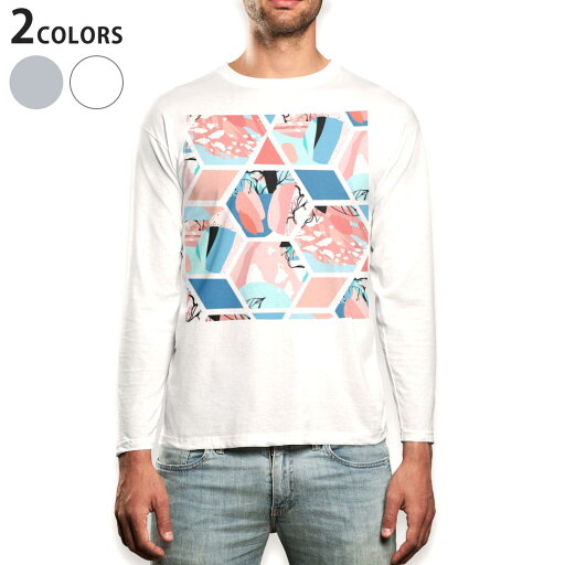 ロング tシャツ メンズ 長袖 ホワイト グレー デザイン XS S M L XL 2XL Tシャツ ティーシャツ T shirt long sleeve 014256 模様 ユニーク カラフル ロング tシャツ メンズ 長袖 ホワイト グレー デザイン XS S M L XL 2XL Tシャツ ティーシャツ T shirt long sleeve 014256 模様 ユニーク カラフル