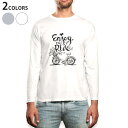 ロング tシャツ メンズ 長袖 ホワイト グレー デザイン XS S M L XL 2XL Tシャツ ティーシャツ T shirt long sleeve 014799 自転車 イラスト 白黒