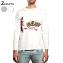 ロング tシャツ メンズ 長袖 ホワイト グレー デザイン XS S M L XL 2XL Tシャツ ティーシャツ T shirt long sleeve 01...
