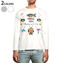 ロング tシャツ メンズ 長袖 ホワイト グレー デザイン XS S M L XL 2XL Tシャツ ティーシャツ T shirt long sleeve 01...