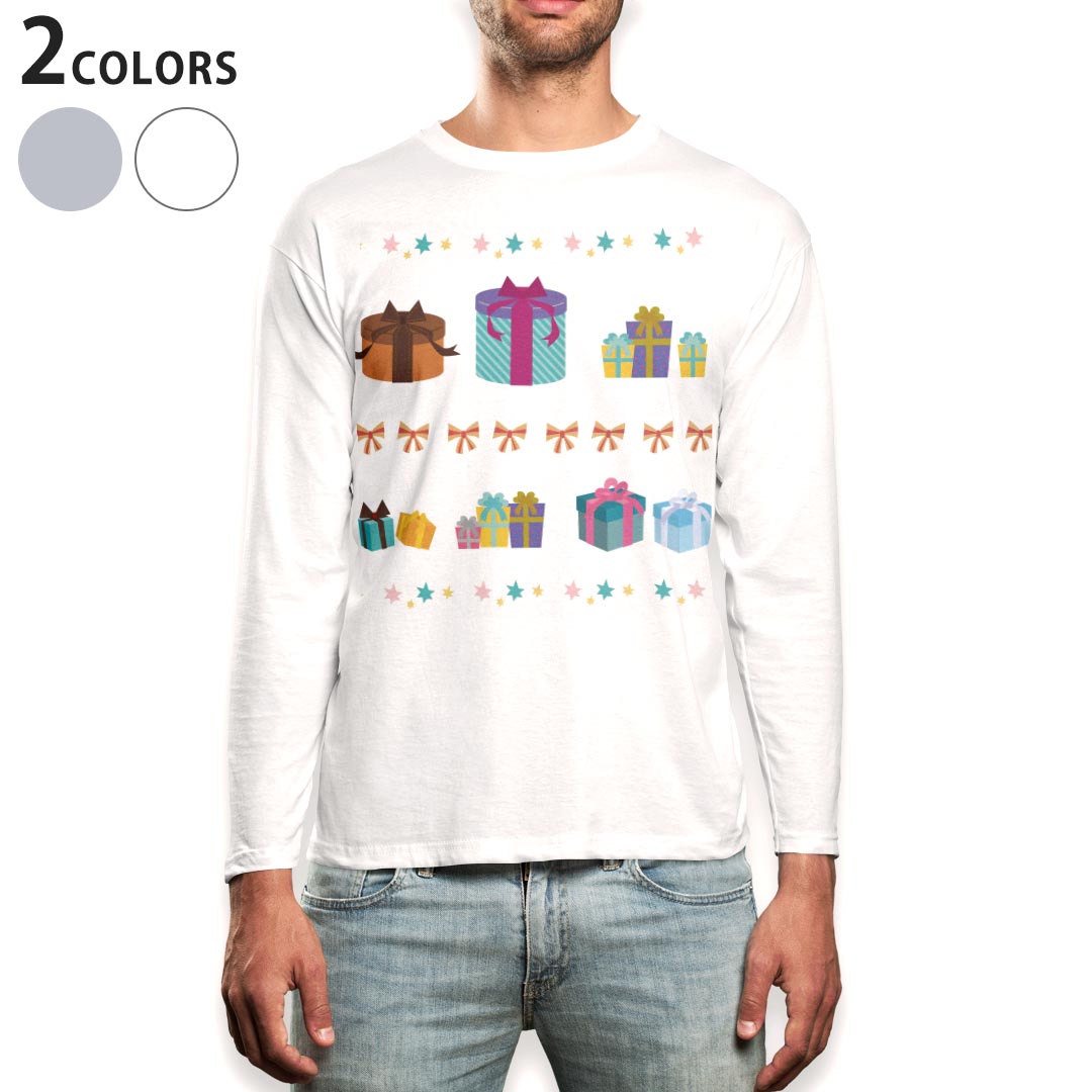 ロング tシャツ メンズ 長袖 ホワイト グレー デザイン XS S M L XL 2XL Tシャツ ティーシャツ T shirt long sleeve 015378 プレゼント..
