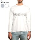 ロング tシャツ メンズ 長袖 ホワイト グレー デザイン XS S M L XL 2XL Tシャツ ティーシャツ T shirt long sleeve 015401 イースター たまご とり うさぎ パステル