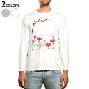 ロング tシャツ メンズ 長袖 ホワイト グレー デザイン XS S M L XL 2XL Tシャツ ティーシャツ T shirt long sleeve 01...