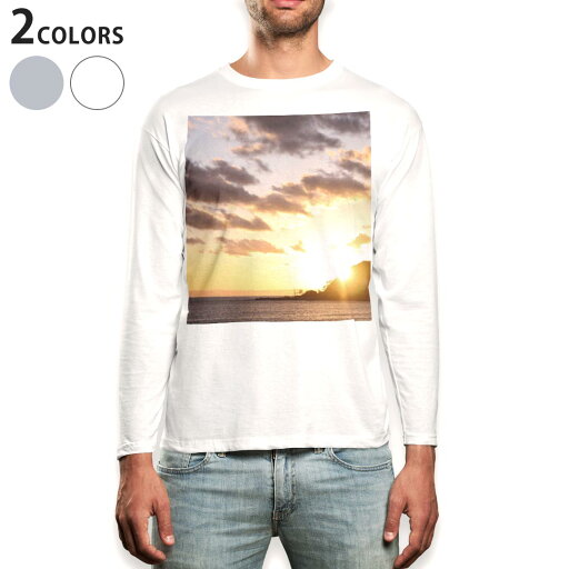 ロング tシャツ メンズ 長袖 ホワイト グレー デザイン XS S M L XL 2XL Tシャツ ティーシャツ T shirt long sleeve 016296 空 風景 写真 ロング tシャツ メンズ 長袖 ホワイト グレー デザイン XS S M L XL 2XL Tシャツ ティーシャツ T shirt long sleeve 016296 空 風景 写真