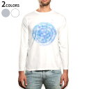 ロング tシャツ メンズ 長袖 ホワイト グレー デザイン XS S M L XL 2XL Tシャツ ティーシャツ T shirt long sleeve 016335 傘 梅雨 カラフル