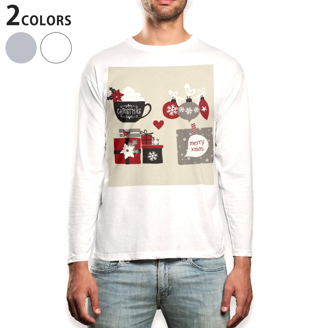 ロング tシャツ メンズ 長袖 ホワイト グレー デザイン XS S M L XL 2XL Tシャツ ティーシャツ T shirt..