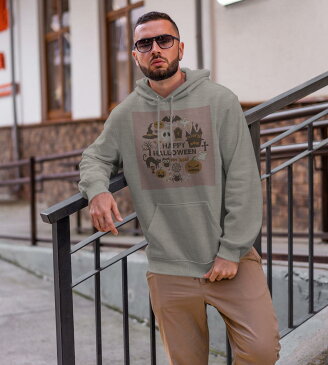 パーカー 男女 メンズ レディース 長袖 ホワイト グレー ブラック デザイン 150 S M L XL 2XL parker hooded sweatshirt フーディ 白 黒 灰色 015418 ハロウィン カボチャ お菓子 英字 おばけ