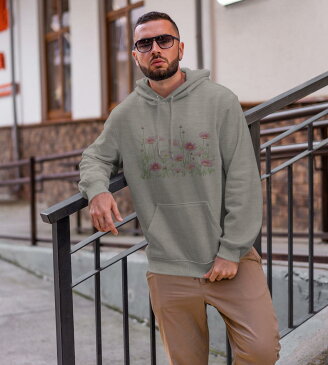 パーカー 男女 メンズ レディース 長袖 ホワイト グレー ブラック デザイン 150 S M L XL 2XL parker hooded sweatshirt フーディ 白 黒 灰色 015434 こすもす 花 植物