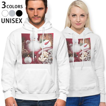 パーカー 男女 メンズ レディース 長袖 ホワイト グレー ブラック デザイン 150 S M L XL 2XL parker hooded sweatshirt フーディ 白 黒 灰色 000896 クリスマス 雪だるま