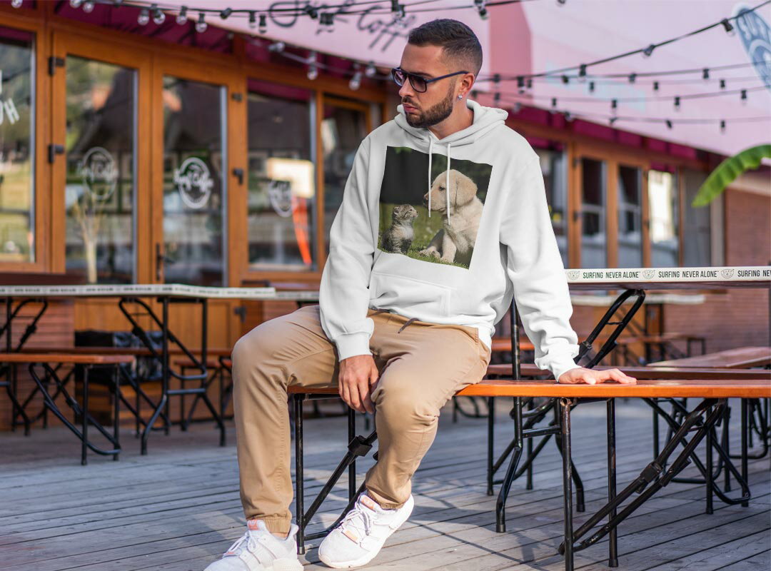 パーカー 男女 メンズ レディース 長袖 ホワイト グレー ブラック デザイン 150 S M L XL 2XL parker hooded sweatshirt フーディ 白　黒　灰色 002794 犬　猫　動物　写真
