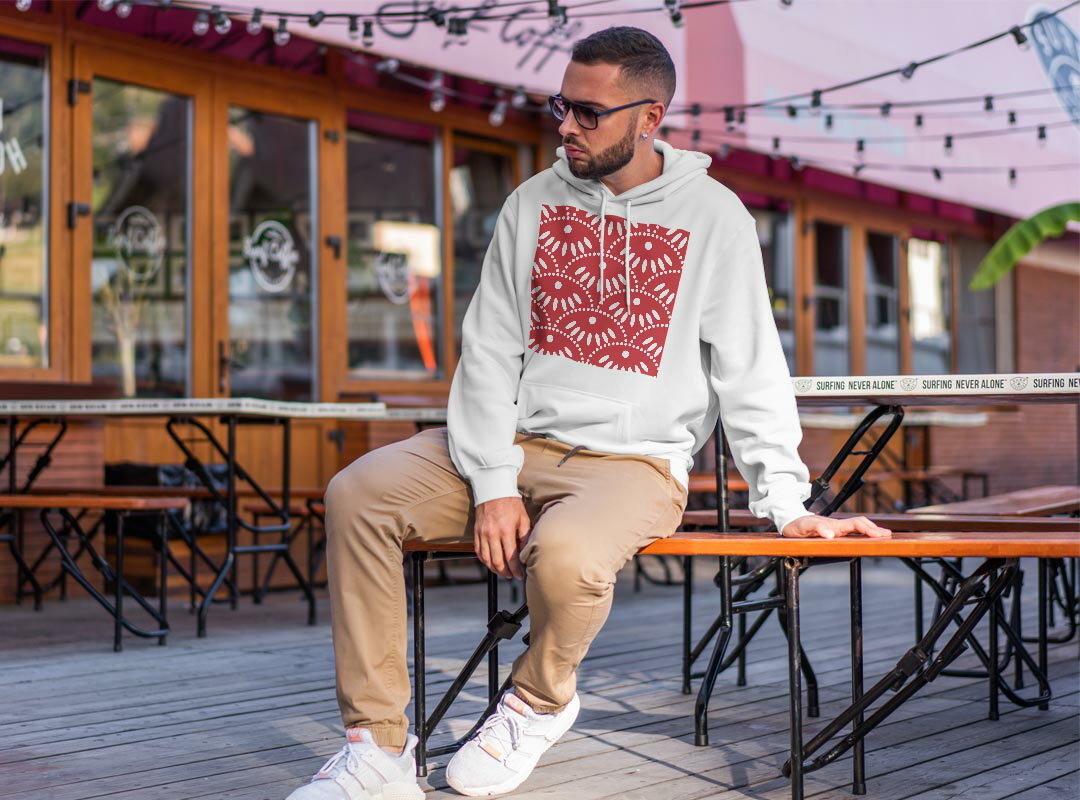 パーカー 男女 メンズ レディース 長袖 ホワイト グレー ブラック デザイン 150 S M L XL 2XL parker hooded sweatshirt フーディ 白　黒　灰色 003727 模様　赤　白
