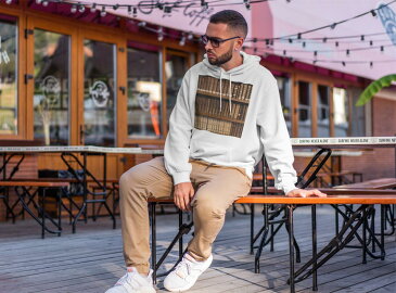 パーカー 男女 メンズ レディース 長袖 ホワイト グレー ブラック デザイン 150 S M L XL 2XL parker hooded sweatshirt フーディ 白 黒 灰色 010025 本棚 レトロ 写真
