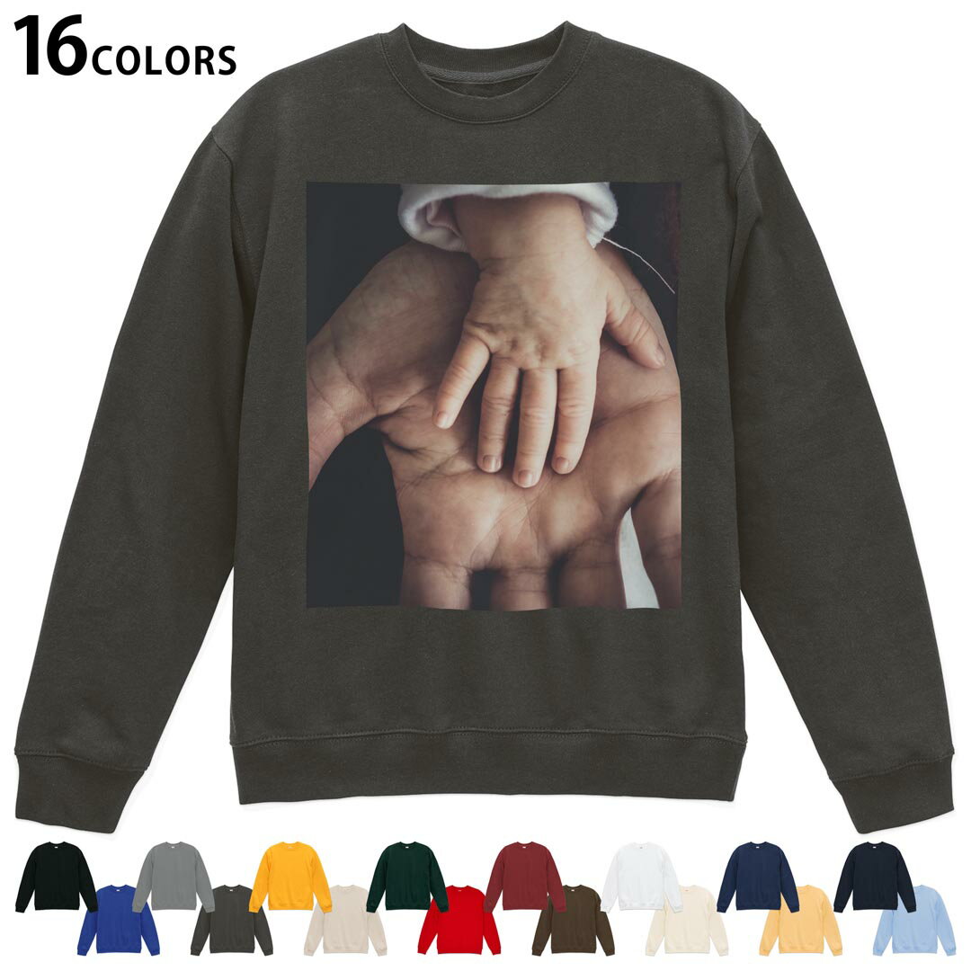 Other - 選べる16カラートレーナー メンズ レディース ユニセックス 長袖 デザイン S M L XL 2XL sweatshirt　trainer スウェット 023666 写真　手　人物