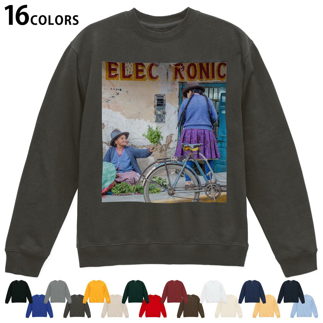 選べる16カラートレーナー メンズ レディース ユニセックス 長袖 デザイン S M L XL 2XL sweatshirt　t..