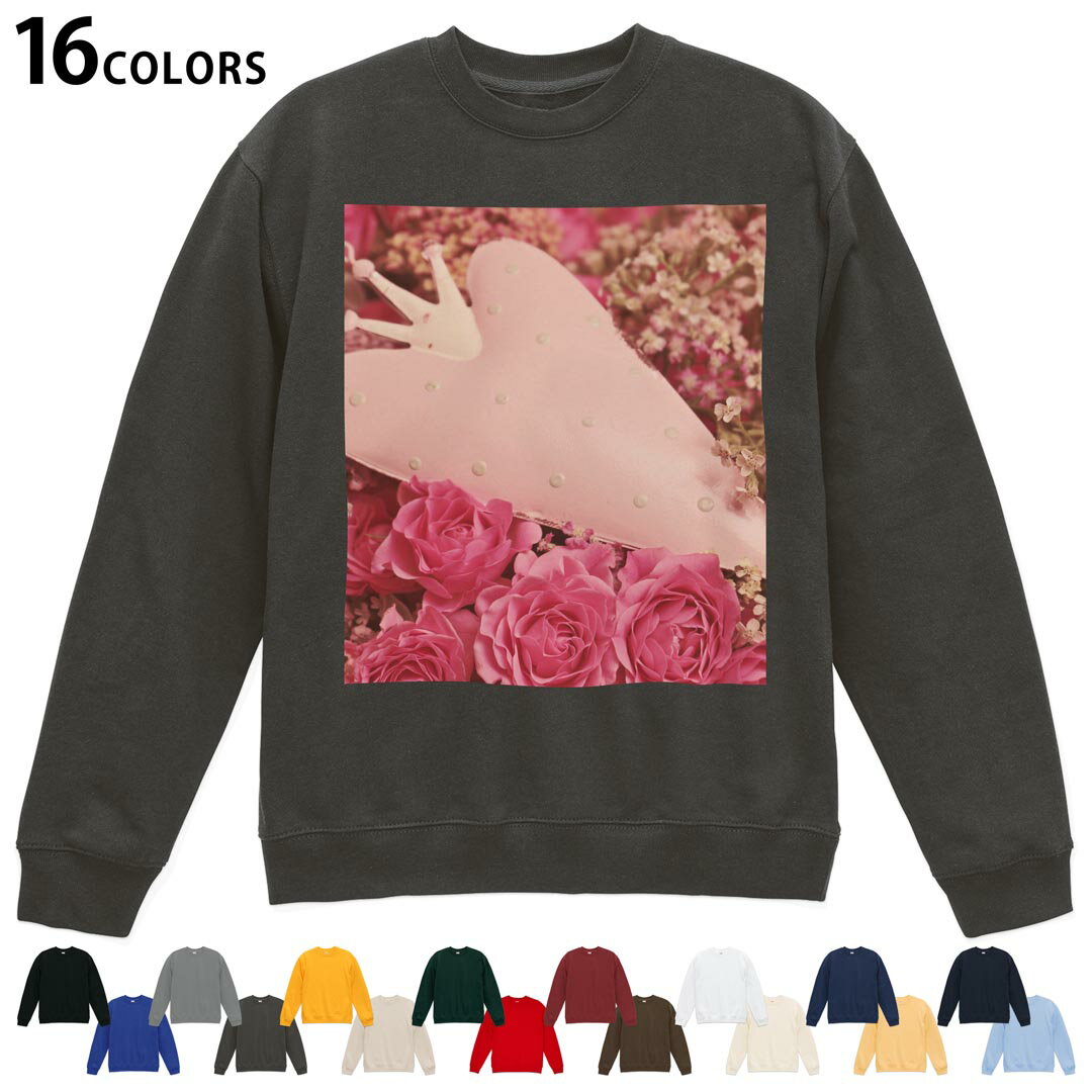 Other - 選べる16カラートレーナー メンズ レディース ユニセックス 長袖 デザイン S M L XL 2XL sweatshirt　trainer スウェット 023748 花　フラワー　ハート