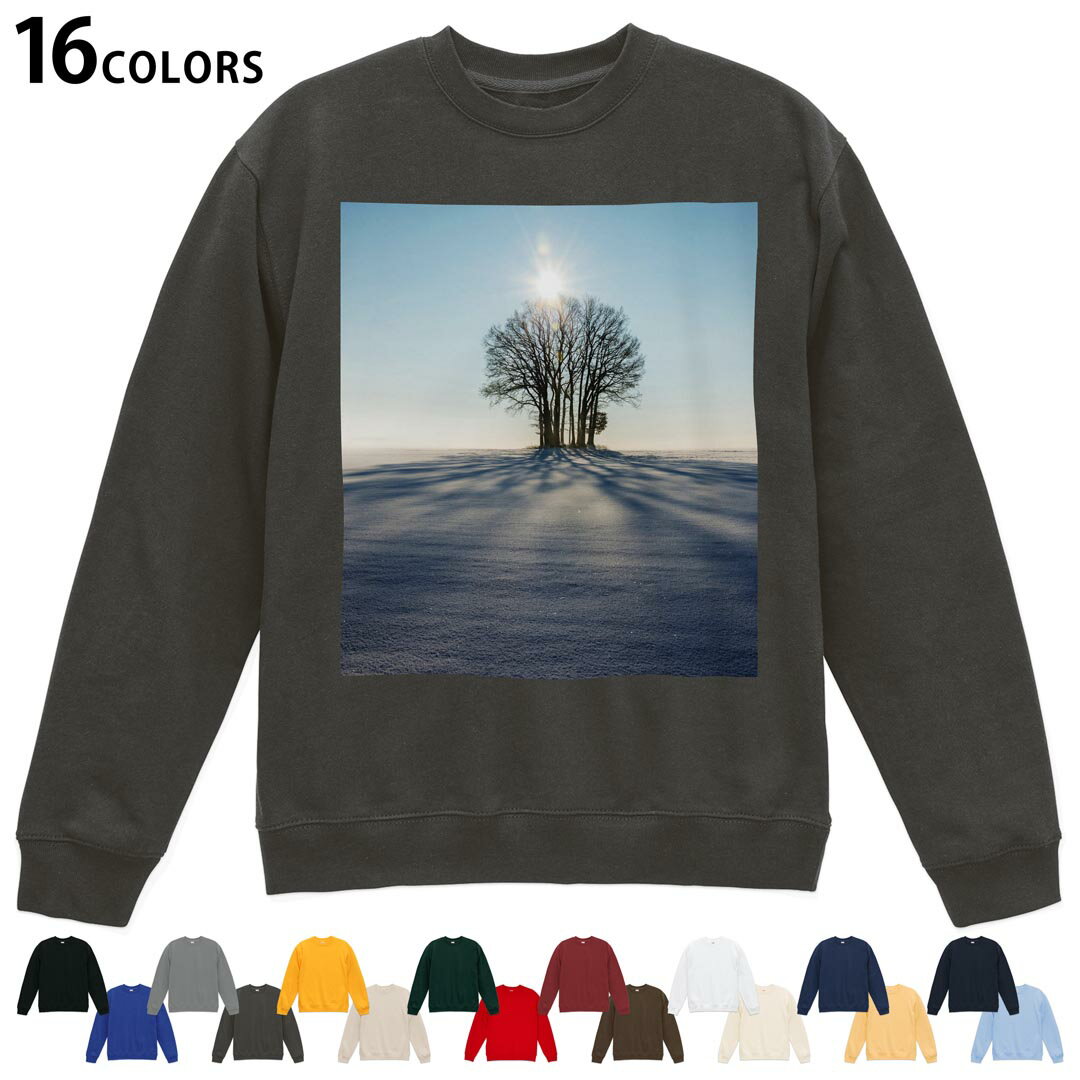 Collaboration - 選べる16カラートレーナー メンズ レディース ユニセックス 長袖 デザイン S M L XL 2XL sweatshirt　trainer スウェット 023978 冬　雪　景色