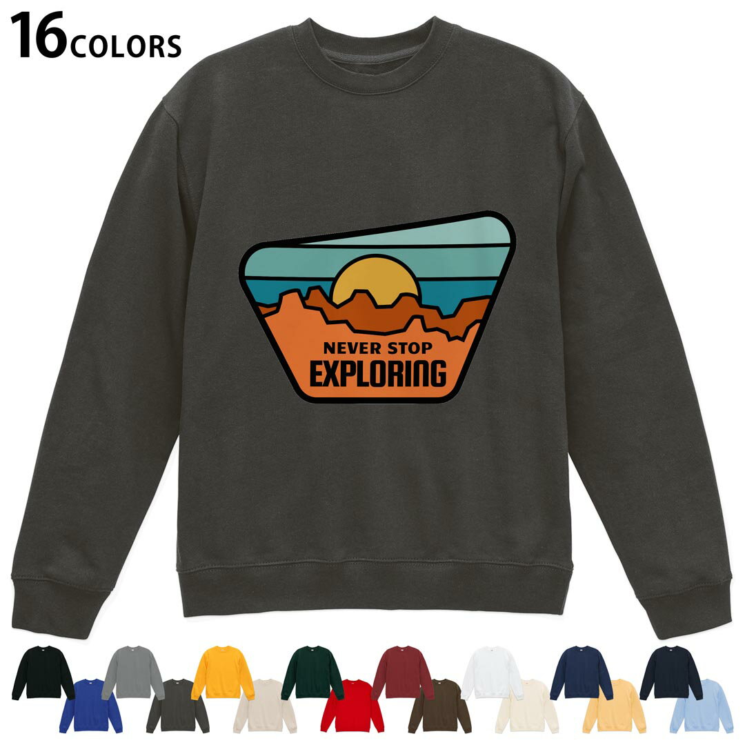 ���٤�16���顼�ȥ졼�ʡ� ��� ��ǥ����� ��˥��å��� Ĺµ �ǥ����� S M L XL 2XL sweatshirt��trainer �������å� 032...