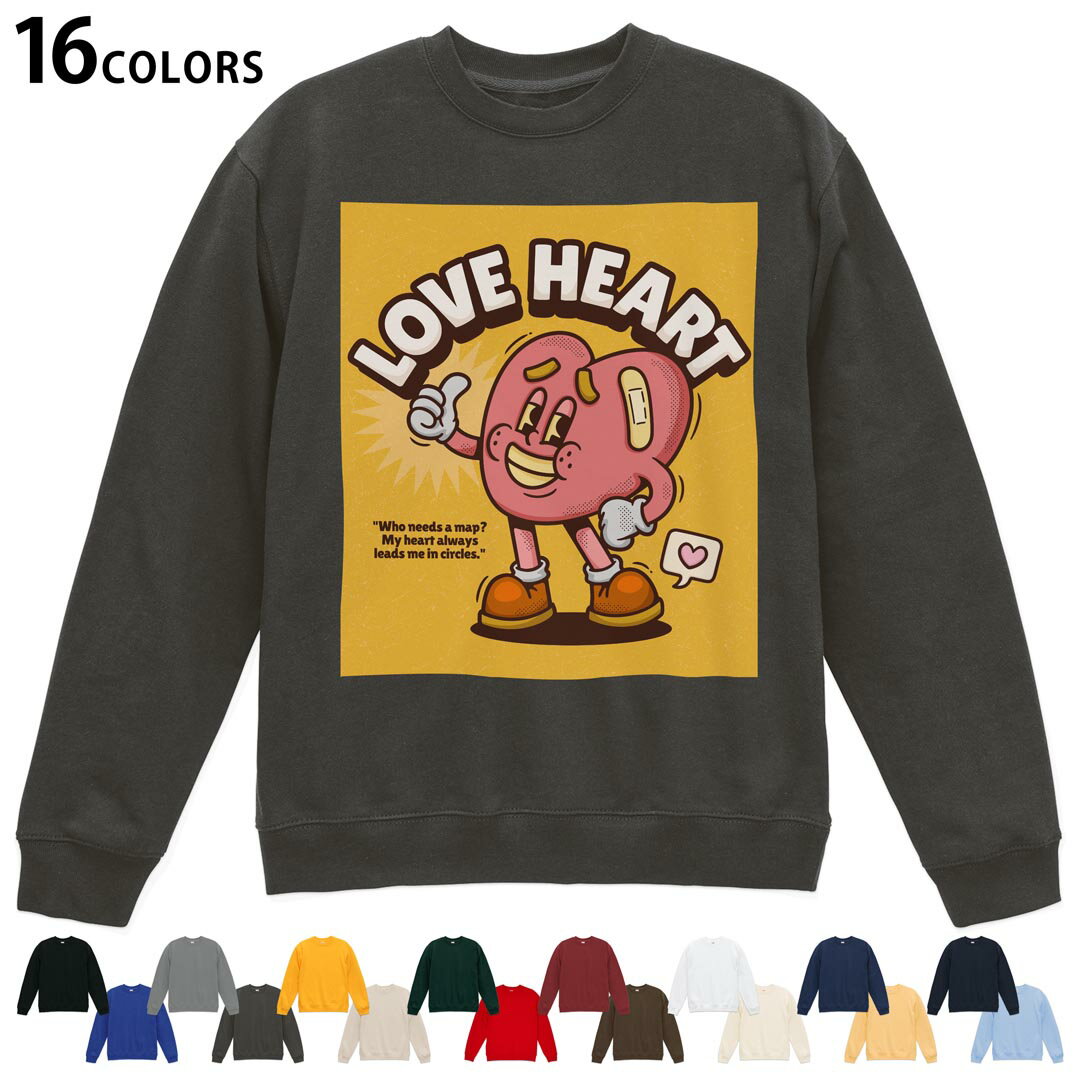 選べる16カラートレーナー メンズ レディース ユニセックス 長袖 デザイン S M L XL 2XL sweatshirt　trainer スウェット 036015 ポッ..