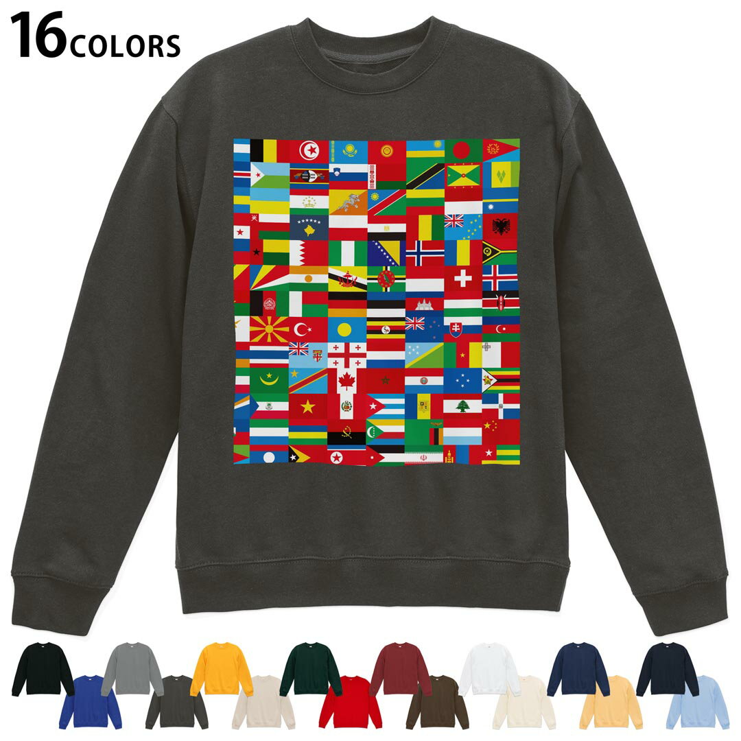 ���٤�16���顼�ȥ졼�ʡ� ��� ��ǥ����� ��˥��å��� Ĺµ �ǥ����� S M L XL 2XL sweatshirt��trainer �������å� 007...