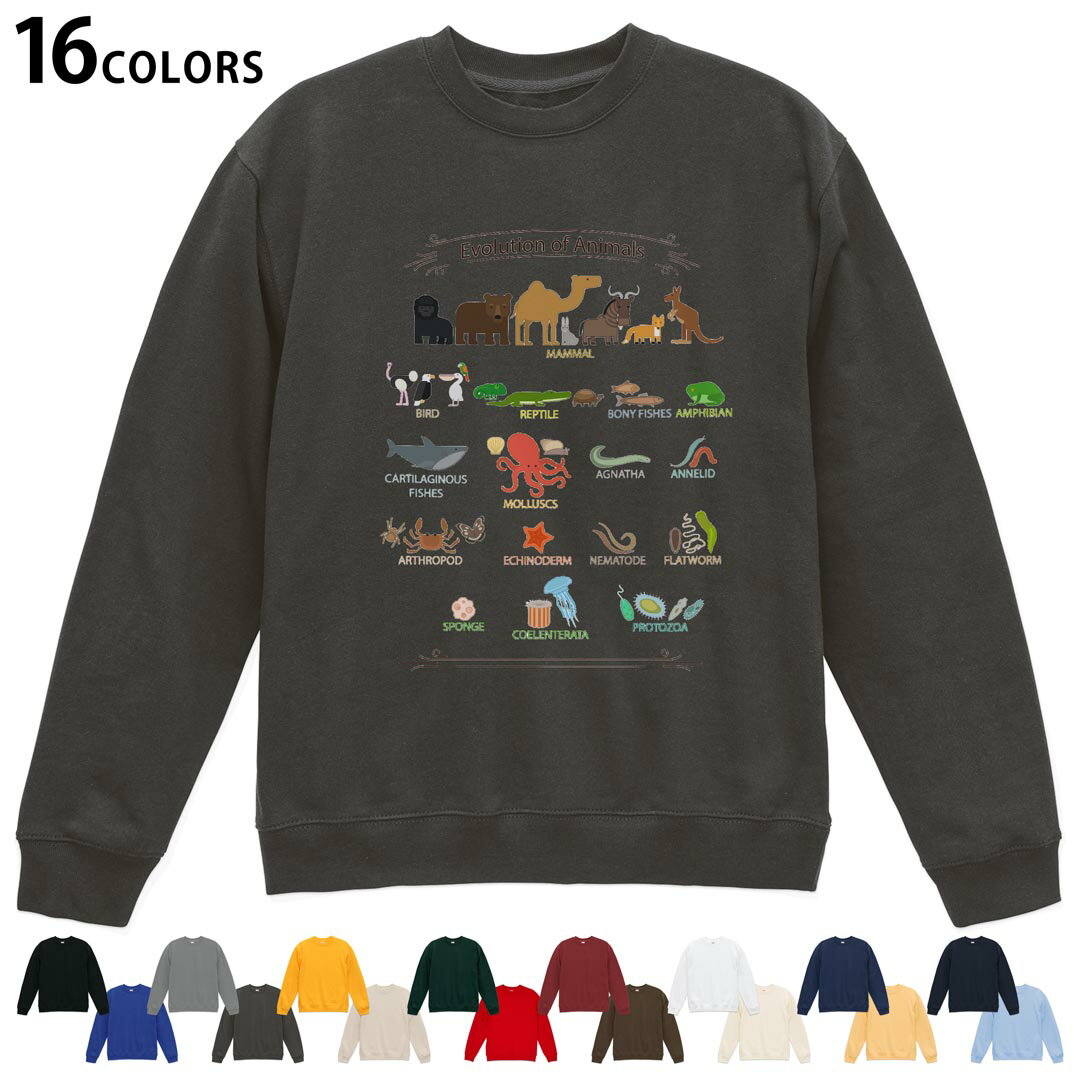 Sweat - 選べる16カラートレーナー メンズ レディース ユニセックス 長袖 デザイン S M L XL 2XL sweatshirt　trainer スウェット 013223 動物　生き物　海