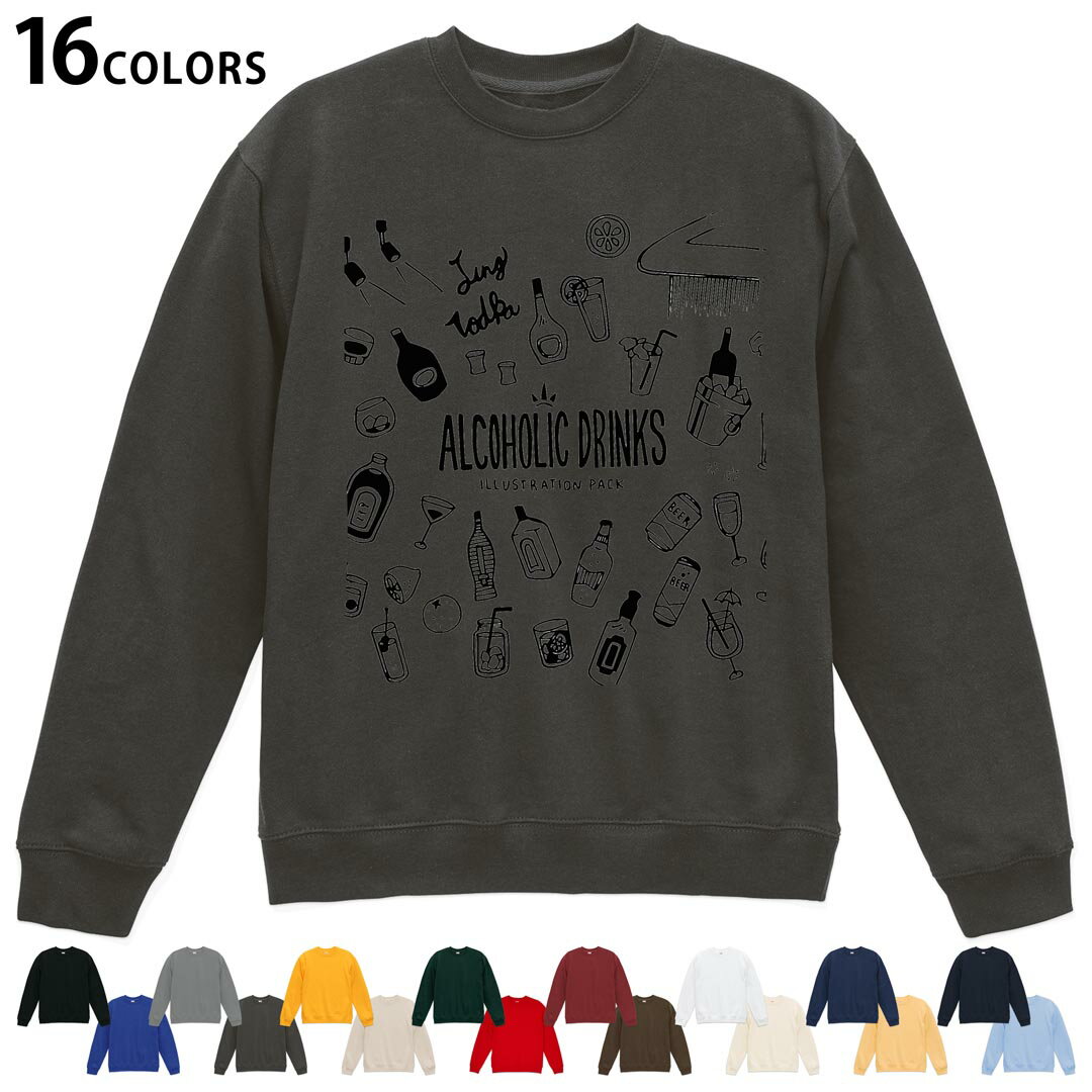 ���٤�16���顼�ȥ졼�ʡ� ��� ��ǥ����� ��˥��å��� Ĺµ �ǥ����� S M L XL 2XL sweatshirt��trainer �������å� 016...