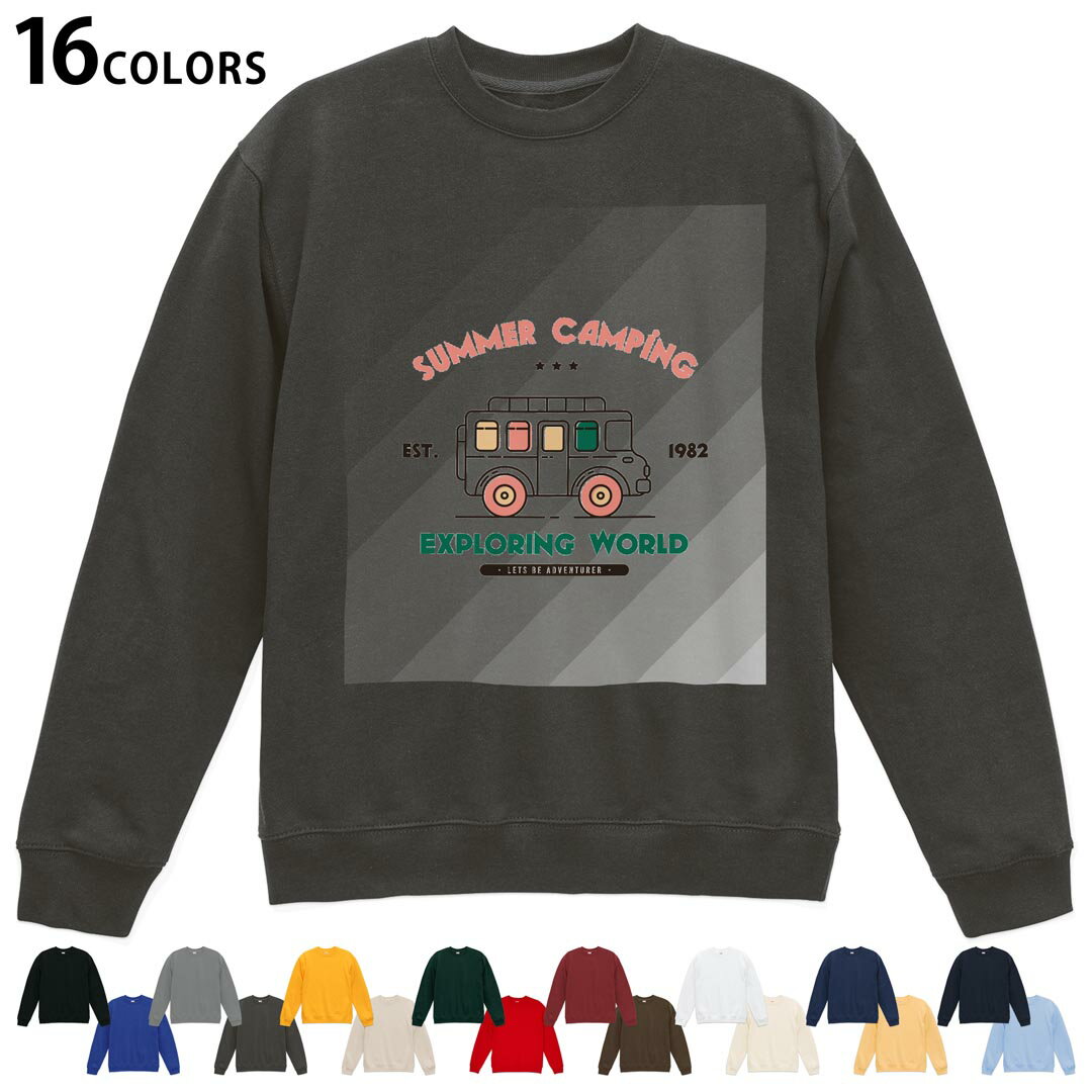 Other - 選べる16カラートレーナー メンズ レディース ユニセックス 長袖 デザイン S M L XL 2XL sweatshirt　trainer スウェット 016247 車　キャンプ　英語