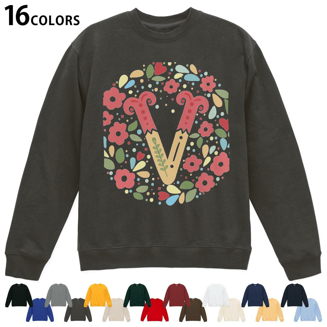 Collaboration - 選べる16カラートレーナー メンズ レディース ユニセックス 長袖 デザイン S M L XL 2XL sweatshirt　trainer スウェット 019291 文字 v アルファベット