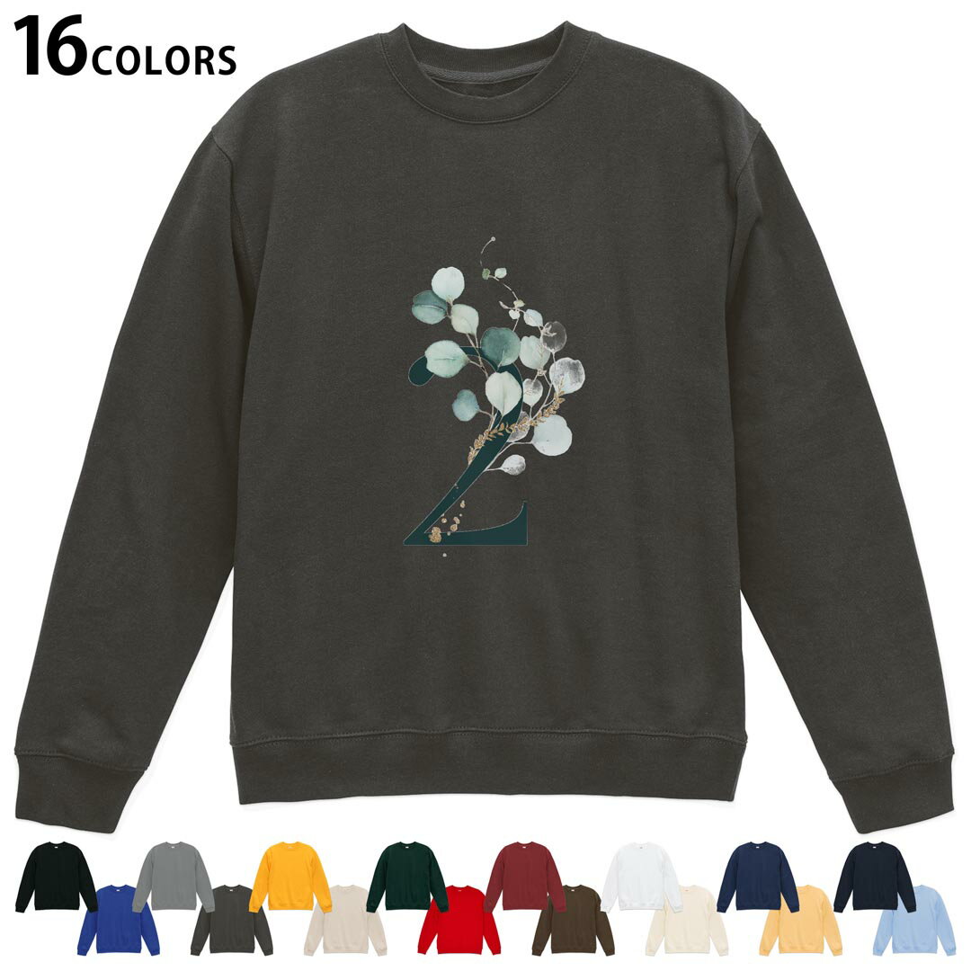選べる16カラートレーナー メンズ レディース ユニセックス 長袖 デザイン S M L XL 2XL sweatshirt trainer スウェット 019371 文字 2