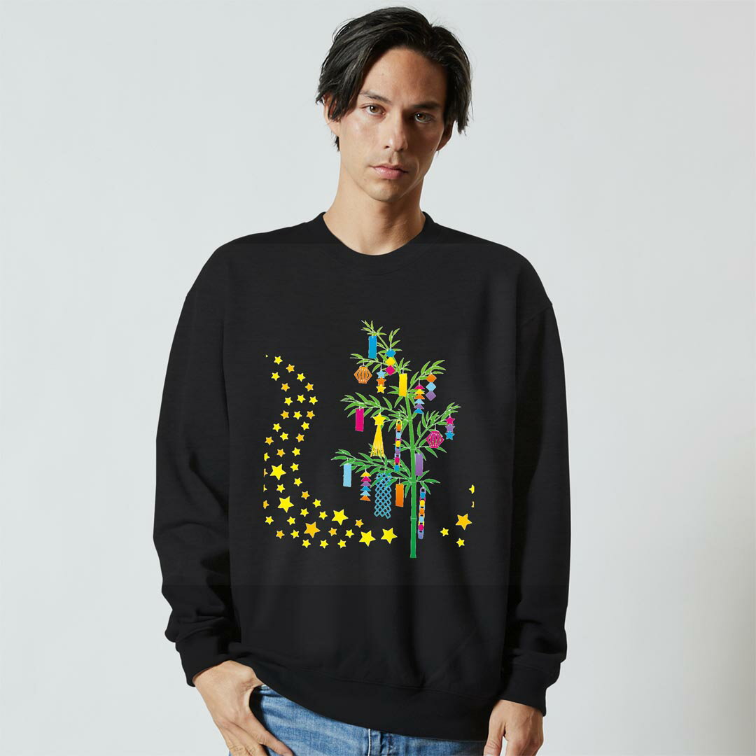 選べる16カラートレーナー メンズ レディース ユニセックス 長袖 デザイン S M L XL 2XL sweatshirt　trainer スウェット 013355 七夕　イベント　星