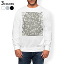 トレーナー メンズ 長袖 ホワイト グレー ブラック デザイン XS S M L XL 2XL sweatshirt trainer 白 黒 灰色 スウェット 000993 桜 モノクロ