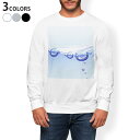 トレーナー メンズ 長袖 ホワイト グレー ブラック デザイン S M L XL 2XL sweatshirt trainer 白 黒 灰色 スウェット 001747 水玉 シャボン玉 バブル
