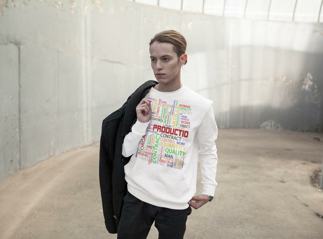 トレーナー メンズ 長袖 ホワイト グレー ブラック デザイン S M L XL 2XL sweatshirt　trainer　白　黒　灰色　スウェット 005837 英語　文字　カラフル