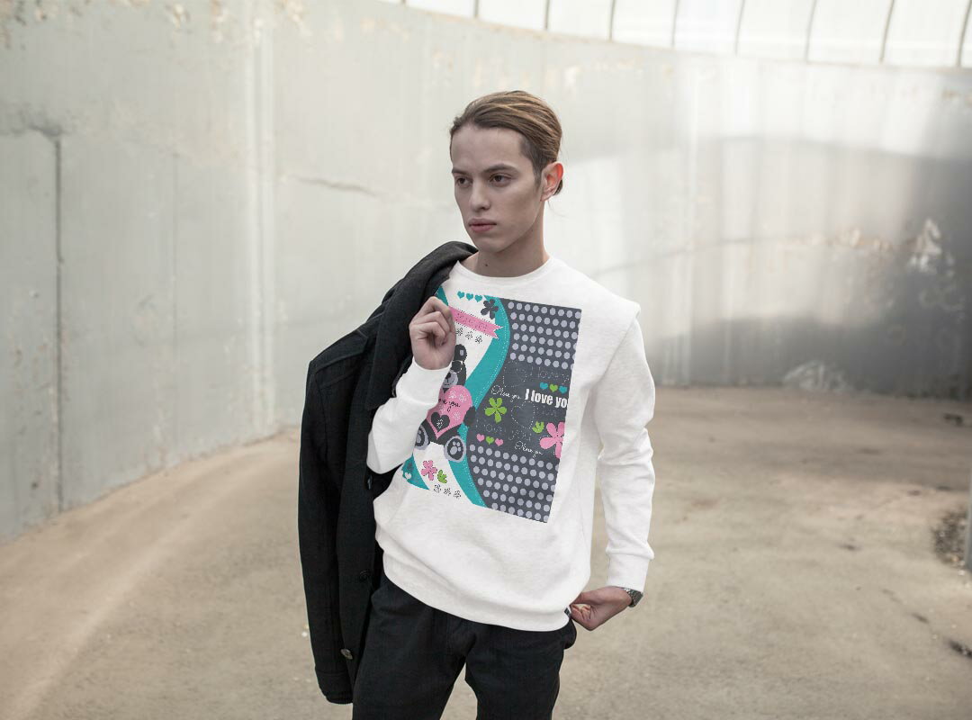 トレーナー メンズ 長袖 ホワイト グレー ブラック デザイン XS S M L XL 2XL sweatshirt　trainer　白　黒　灰色　裏起毛　スウェット 006586 テディベア　英語　文字