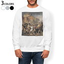 トレーナー メンズ 長袖 ホワイト グレー ブラック デザイン XS S M L XL 2XL sweatshirt trainer 白 黒 灰色 スウェット 003245 外国 絵画 イラスト(4)