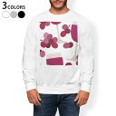 トレーナー メンズ 長袖 ホワイト グレー ブラック デザイン S M L XL 2XL sweatshirt trainer 白 黒 灰色 スウェット 003819 ぶどう イラスト 紫