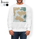 トレーナー メンズ 長袖 ホワイト グレー ブラック デザイン S M L XL 2XL sweatshirt trainer 白 黒 灰色 スウェット 004089 迷彩 カモフラ 模様