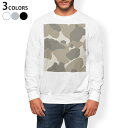 トレーナー メンズ 長袖 ホワイト グレー ブラック デザイン S M L XL 2XL sweatshirt trainer 白 黒 灰色 スウェット 004237 迷彩 カモフラ 模様