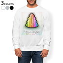 トレーナー メンズ 長袖 ホワイト グレー ブラック デザイン S M L XL 2XL sweatshirt trainer 白 黒 灰色 スウェット 005108 ツリー クリスマス カラフル
